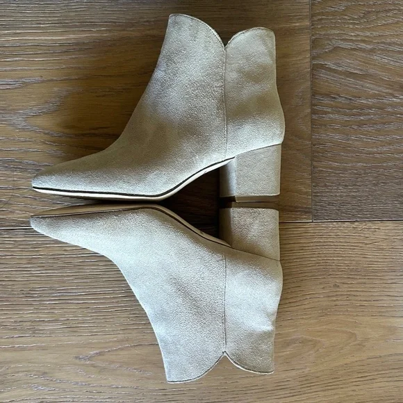 Cole Haan Elyse Bootie in Taupe Suede - Picture 9 of 13